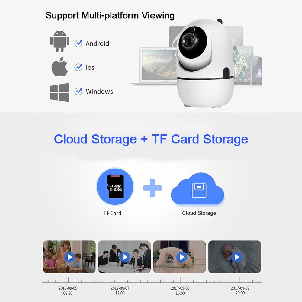 Smart Baby Monitor Mini Surveillance Home Security Wifi IP Camera 1080P - GuGuTon