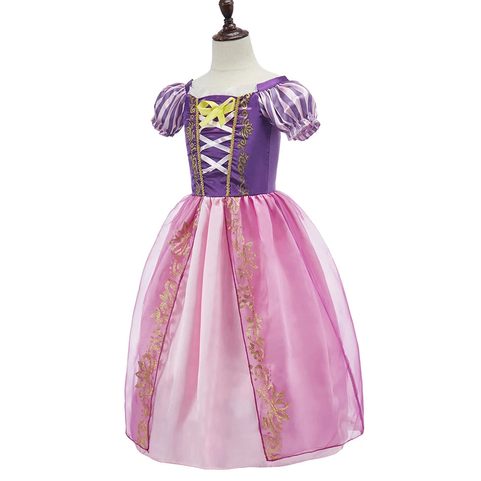 Girls Costume Children Cosplay Princess Dress Kids Halloween Birthday Pageant Party