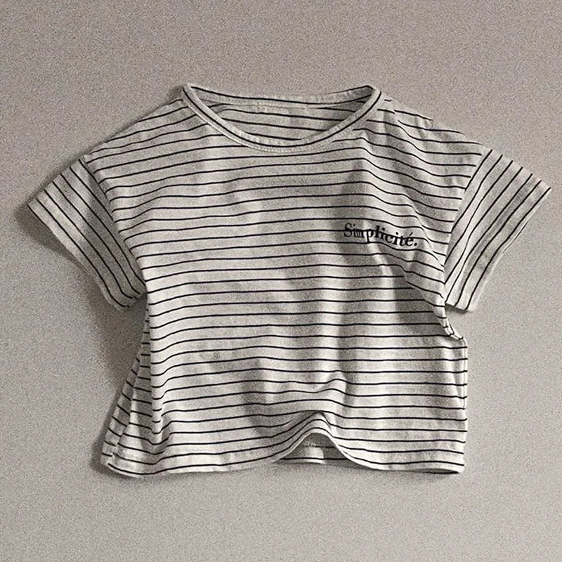 Mateo Striped Short Sleeved Tees - GuGuTon baby store - Baby Fashion - Toddlers Outfits - Babies Outfits - Toddler Clothes - Kids Clothing - Newborn Clothes - Newborn Wear - Kids Wear - Trending Clothes - Trending Outfits - Fall Fashion - Winter Fashion - Girls Clothes - Boys Clothes - Babies Wear - Kids Accessories - KidsWear - Summer Clothes - Summer Fashion - Summer Trend - Falls Sweaters - Tops - Bottom - Jeans - Blouse - Dresses - Newborn Dresses - Toys
