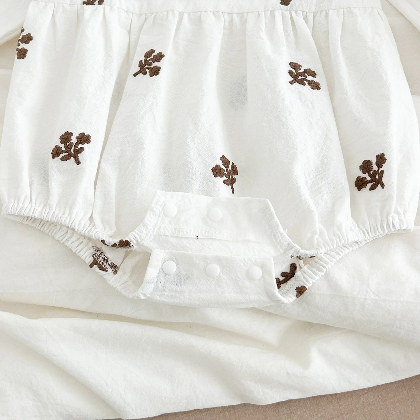 Puff Sleeve Garden Romper