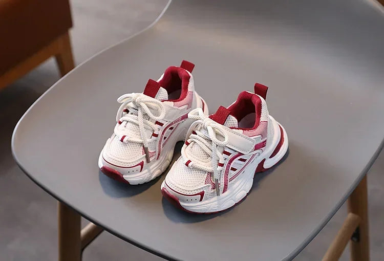 New Kids Sneakers for Girls School Causal Sports Shoes for Boy Spring Autumn Versatile Children Tennis Shoes Mesh Breathable