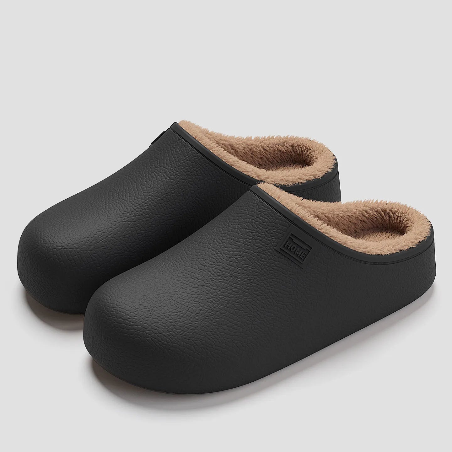 EVA waterproof slippers for autumn and winter, warm and non slip thick soled slippers