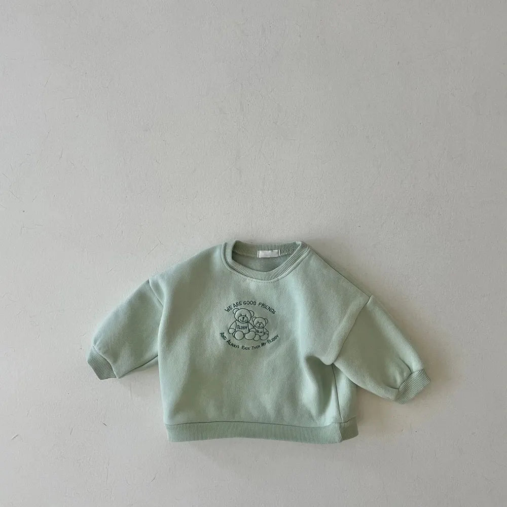 Hilario Long Sleeve Plus Velvet Cartoon Pullover Sweater - GuGuTon baby store - Baby Fashion - Toddlers Outfits - Babies Outfits - Toddler Clothes - Kids Clothing - Newborn Clothes - Newborn Wear - Kids Wear - Trending Clothes - Trending Outfits - Fall Fashion - Winter Fashion - Girls Clothes - Boys Clothes - Babies Wear - Kids Accessories - KidsWear - Summer Clothes - Summer Fashion - Summer Trend - Falls Sweaters - Tops - Bottom - Jeans - Blouse - Dresses - Newborn Dresses - Toys