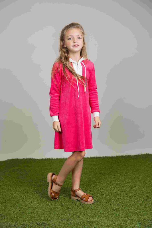 Cotton Terry Hoodie Dress