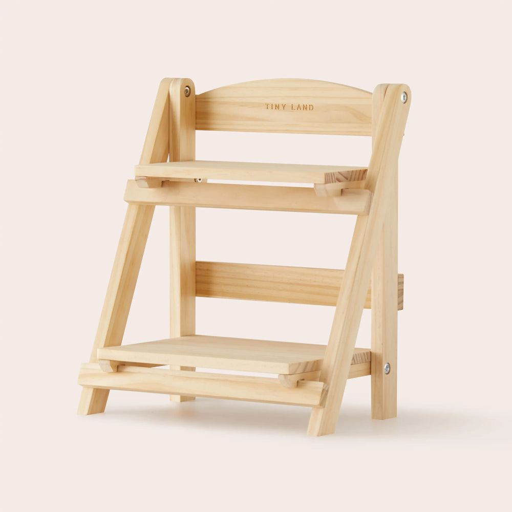 Play Kitchen Accessories – Play Kitchen Food Storage: Versatile Wooden Rack for Play Food