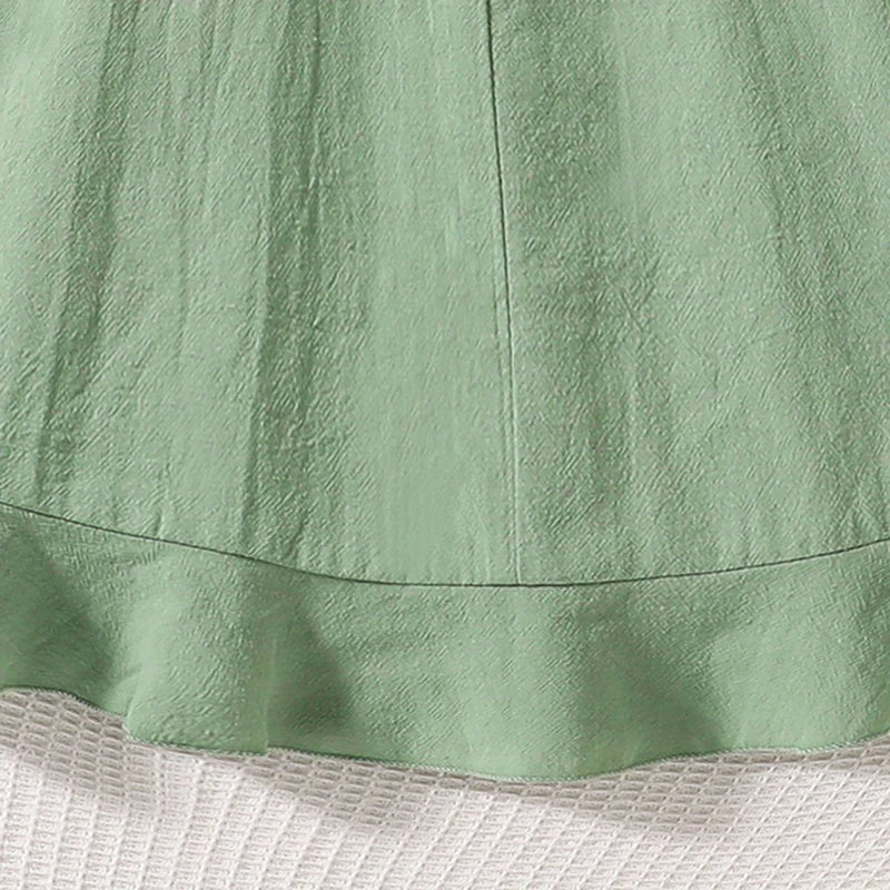 Summer Girl's Dress 8-12 Years Old Cute Bow-Embellished Slip Panel