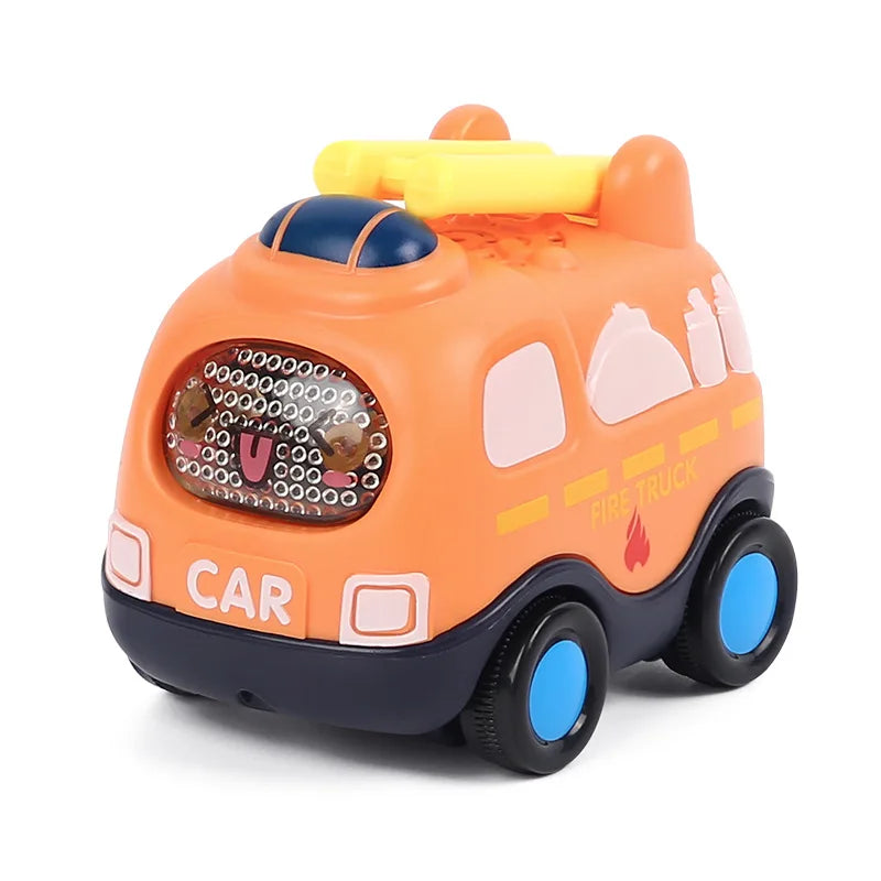 Baby Car Toys for 6 12 Months Friction Car Infant Soft Rubber Inertial Push and Go