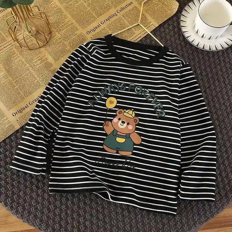 Kids Cartoon Long-sleeve Tops - Isa Collection