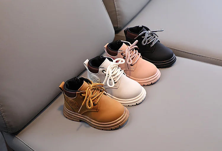 Liam Winter Kids Combat Boots - Non-slip Footwear