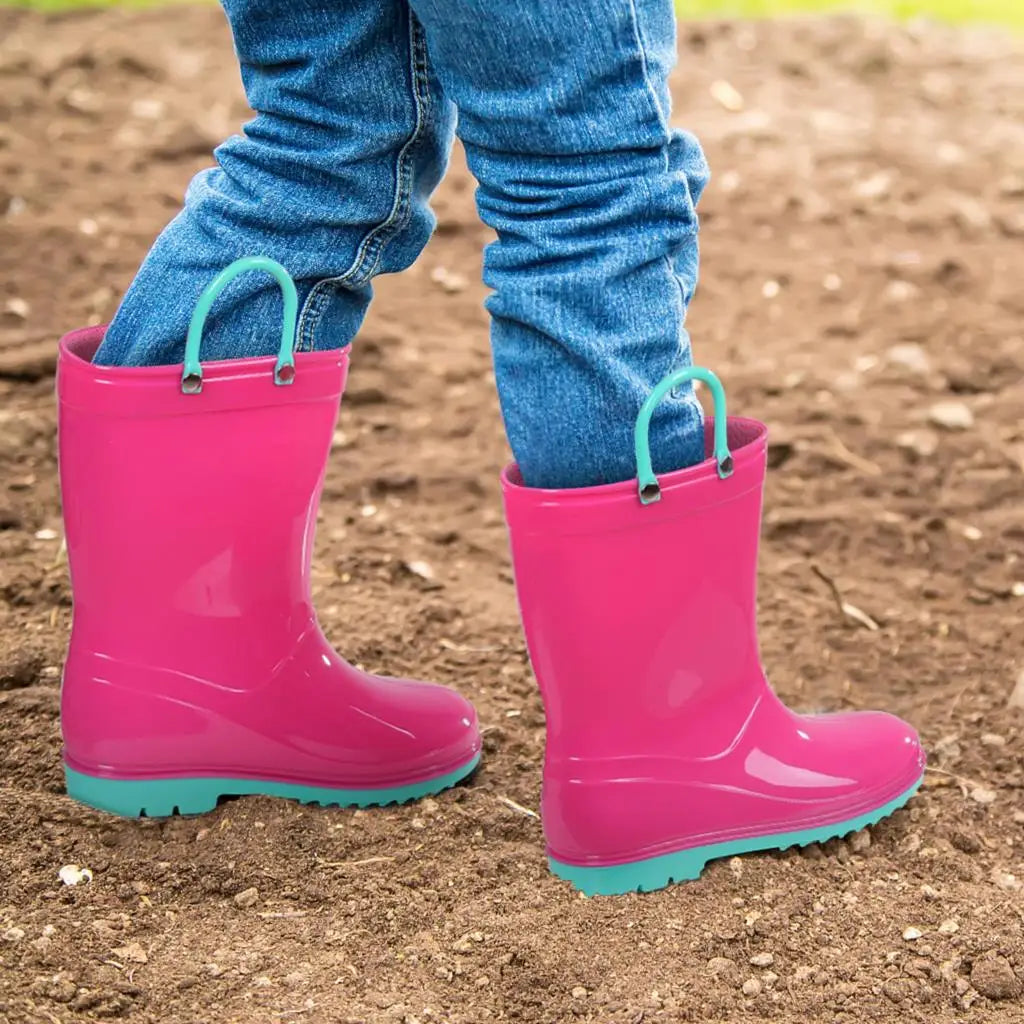 Quinn Evshine Kids Waterproof Rain Boots for Boys and Girls