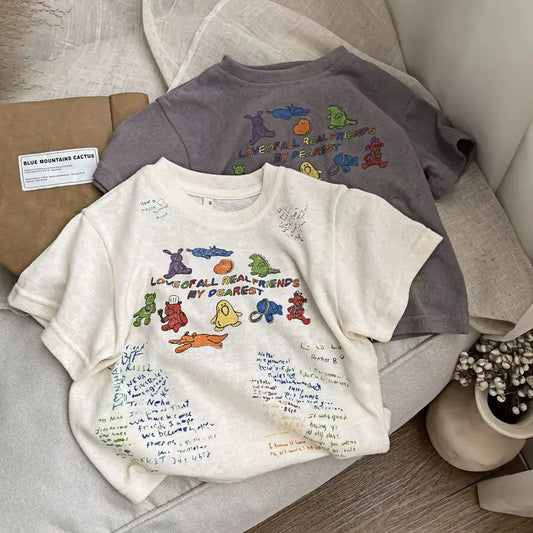 Elvis Cartoon Baby Korea Style Tees