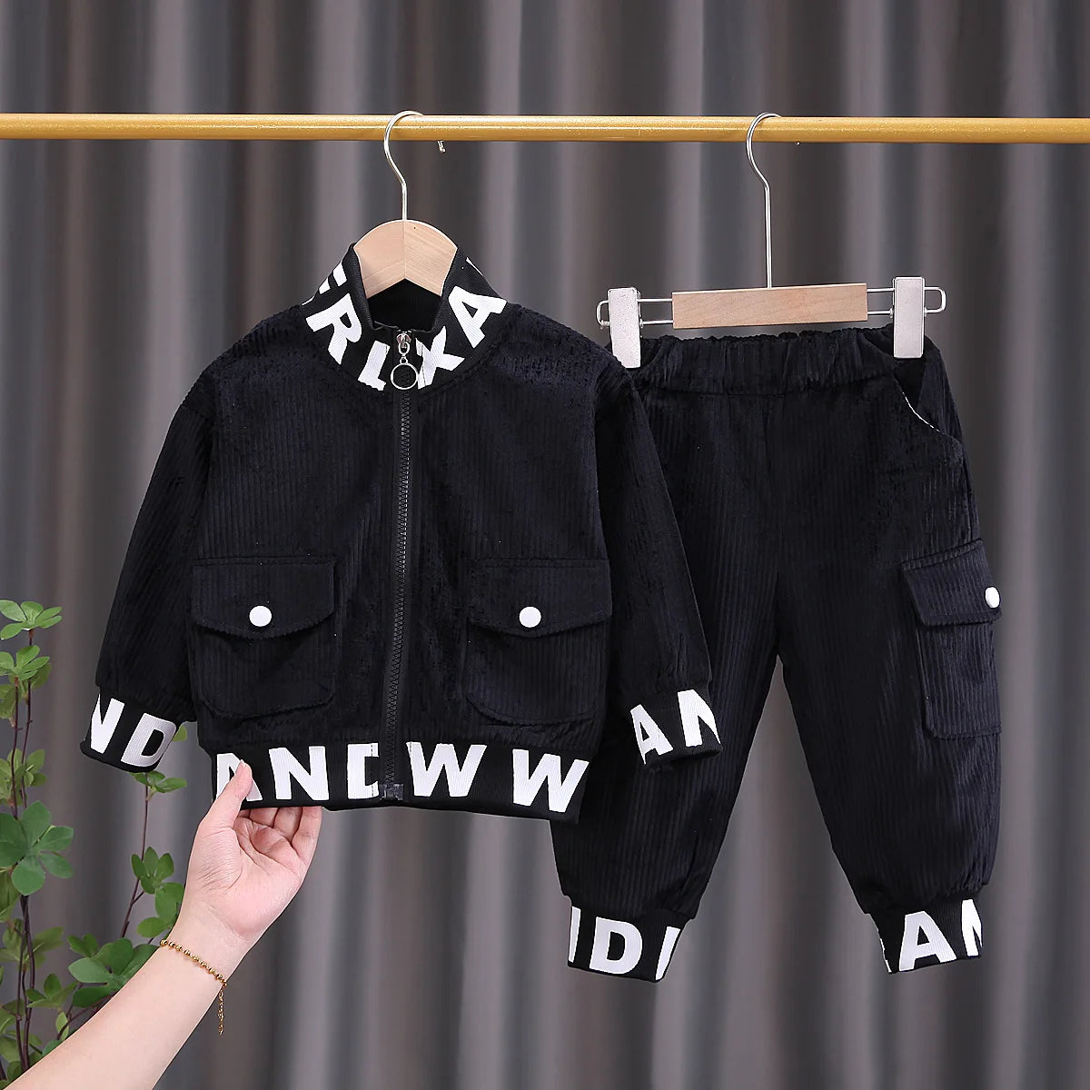 Autumn Boys Clothes Set: Jacket & Pants 2Pcs
