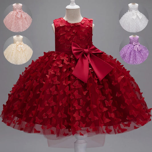 Factory Stock Dress For Children Girls Birthday Ceremony Gown  Party Dresses