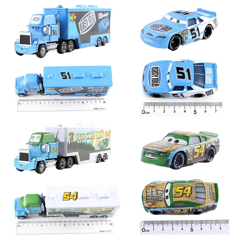 Cars 2 Mack Truck Pixar racing car Lightning McQueen Jackson Storm mini Car