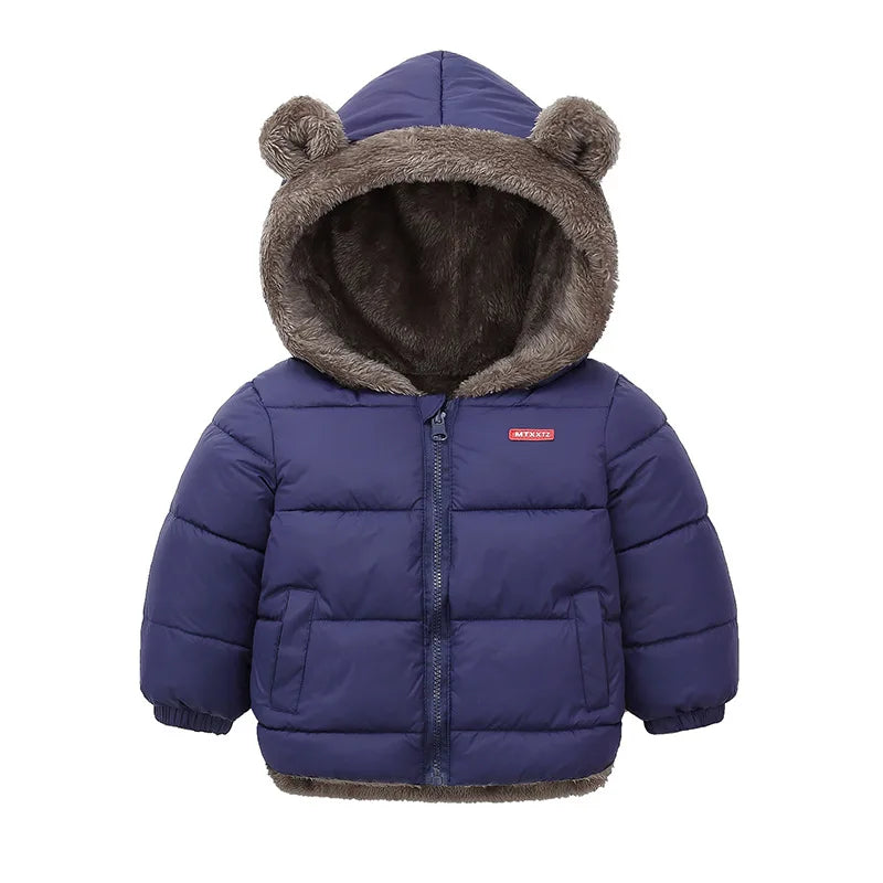 Pablo Boys Bear Hooded Outerwear Sweater