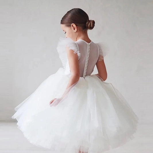 2026 New Summer Girls Dress Elegant Fashion Little Princess Dress
