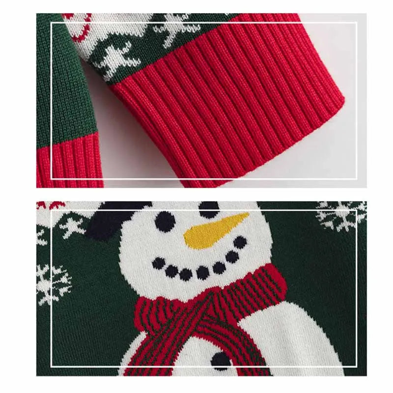 Isidro Snowman Warm Round Neck Sweater