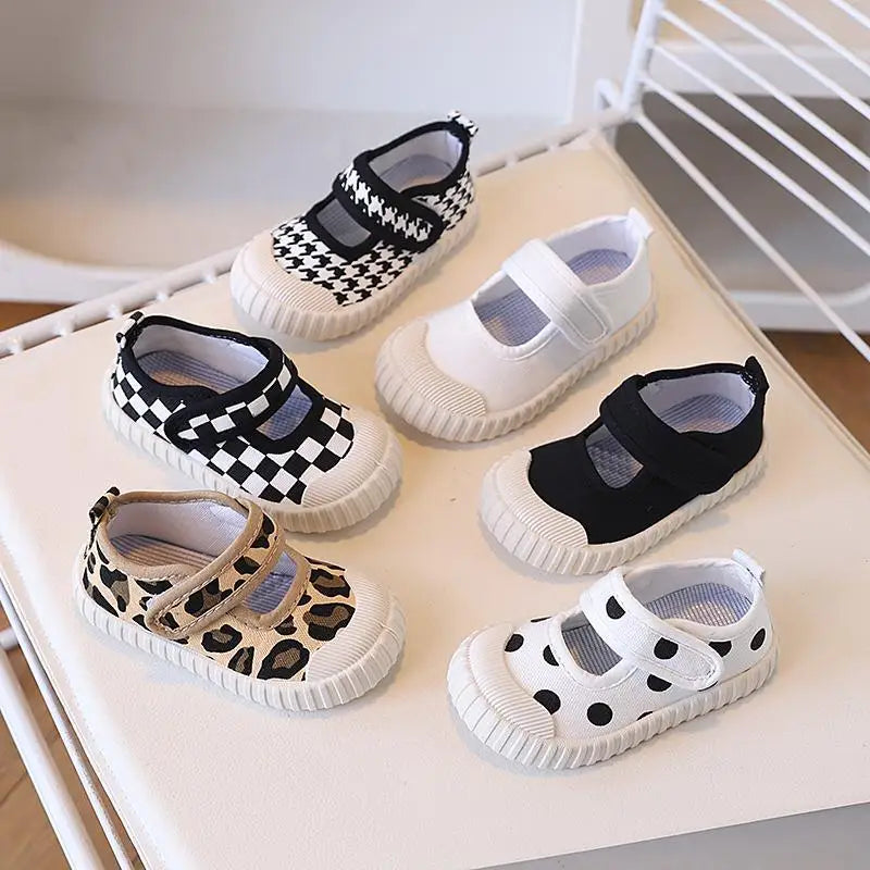 2025 New Spring Baby Girl Shoes Kids Autumn Canvas Shoes