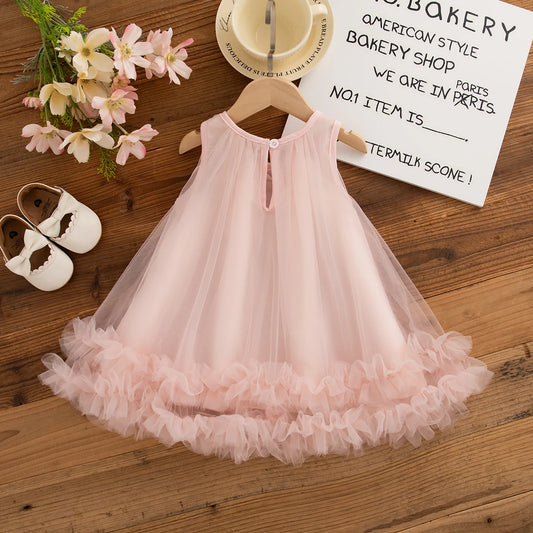 Mia Baby Girl Chiffon Dress - Princess Style for Summer Parties