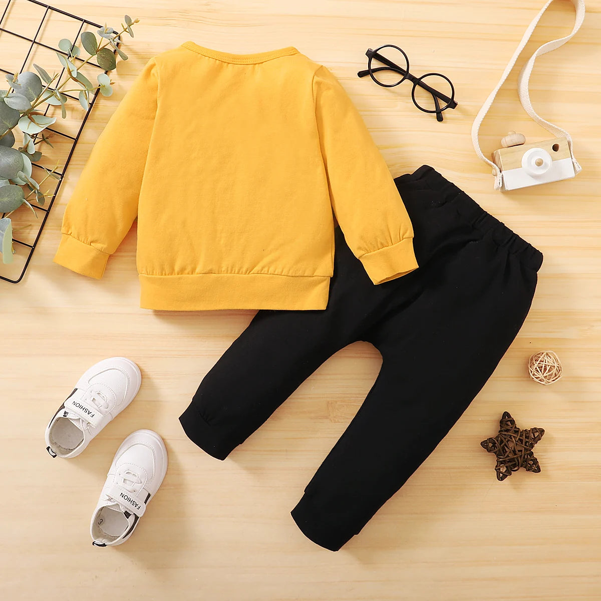 Toddler Boy Clothes Outfit with Long Sleeve Top and Pants
