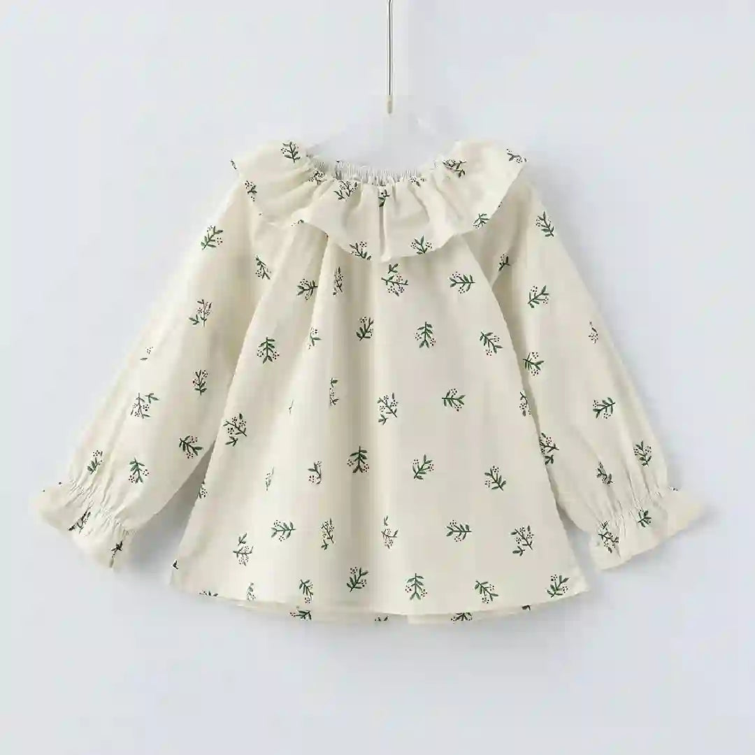 Wendy Ruffles Princess Cotton Long Sleeve Top