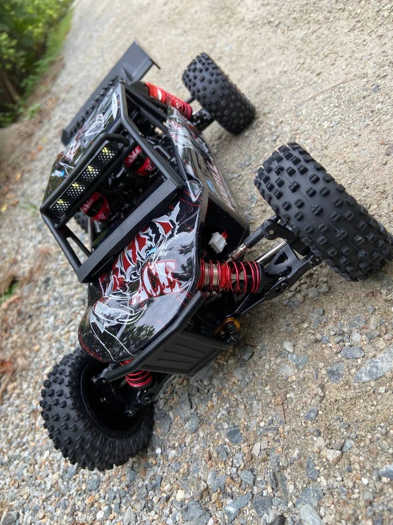 Large 1:12 brushless motor with lighting, high-speed 75km/h remote control, competitive off-road racing, 4-wheel drive, fast car