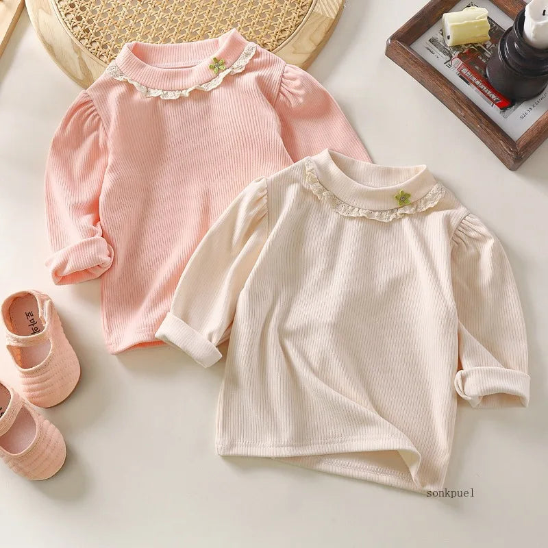 Lourdes Long Sleeve Lace Underneath Top