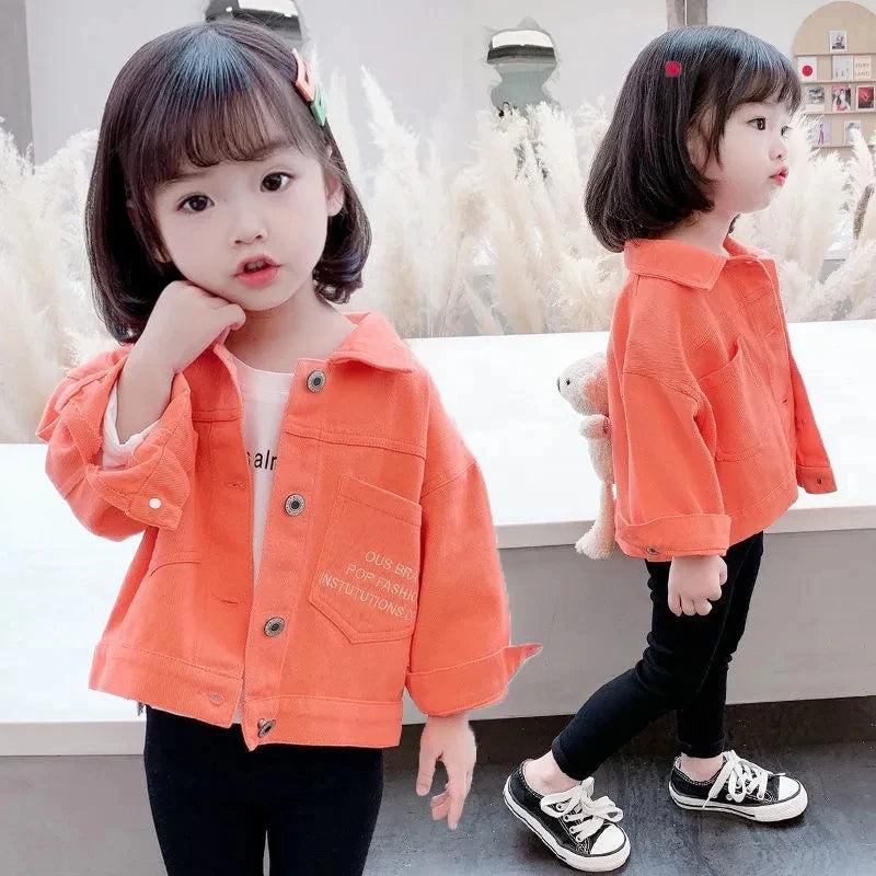 Yanisa Spring and Autumn Girls Jacket Casual