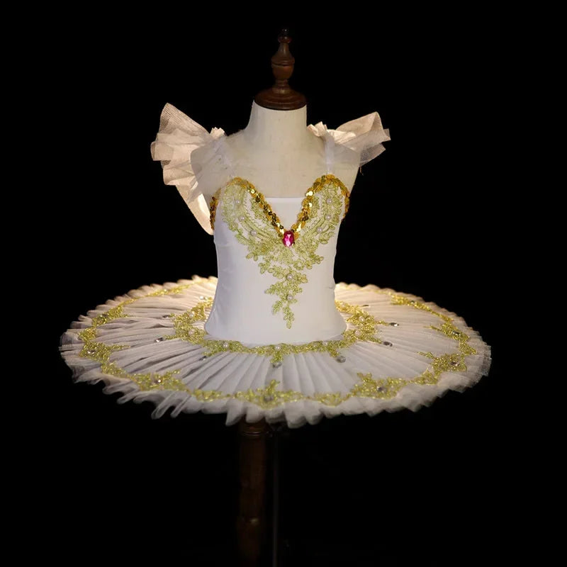 Girl Dance Costume Elegant Summer Ballet Dress Girls Show Girls Dresses Clothing Robe Fille Baby Outfit