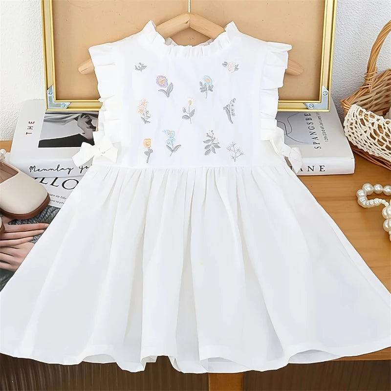 Ely Baby Girl Cotton Summer Dress - Embroidered Clothing