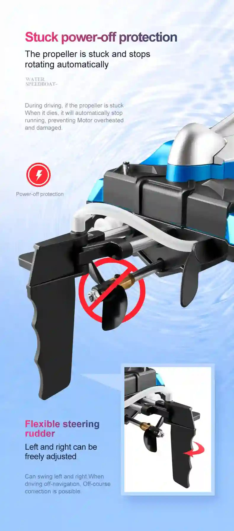 S2 Super Large High-speed Remote Controlled Boat 50KM/H High Horsepower