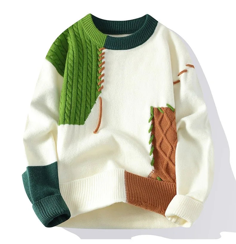 Mario Round Neck Loose Ins knit Sweater - GuGuTon baby store - Baby Fashion - Toddlers Outfits - Babies Outfits - Toddler Clothes - Kids Clothing - Newborn Clothes - Newborn Wear - Kids Wear - Trending Clothes - Trending Outfits - Fall Fashion - Winter Fashion - Girls Clothes - Boys Clothes - Babies Wear - Kids Accessories - KidsWear - Summer Clothes - Summer Fashion - Summer Trend - Falls Sweaters - Tops - Bottom - Jeans - Blouse - Dresses - Newborn Dresses - Toys