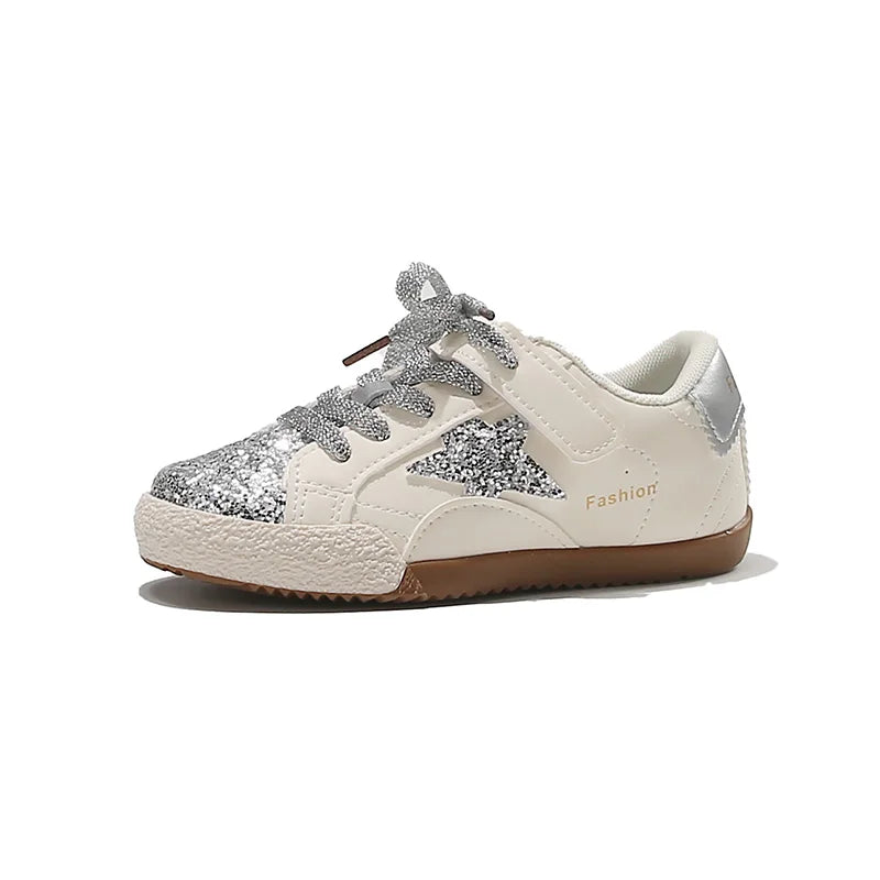Girls' Shoes 2026 Spring New Casual Versatile Little Girls Star Sneakers Spring and Autumn Children's Sports Kids Shoes