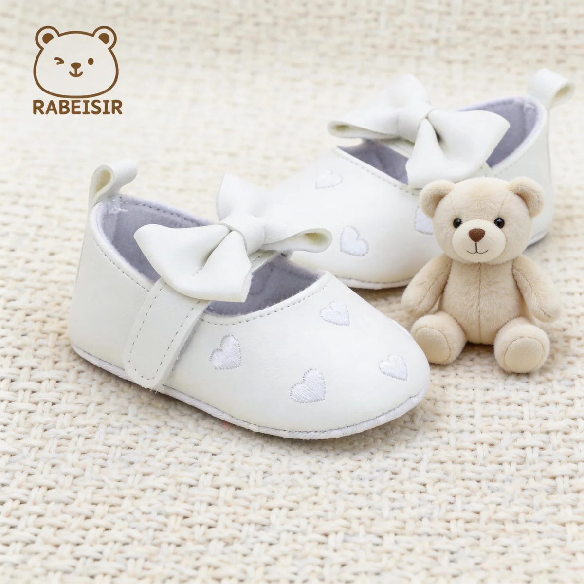 Baby Girl Toddler Shoes Baby embroidery Love Style Baby's First Pair of Step Shoes Breathable Non-Slip Fashion