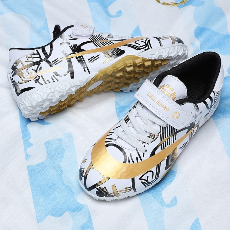 Football Shoes For Kids White Low Top Comfortable Boys