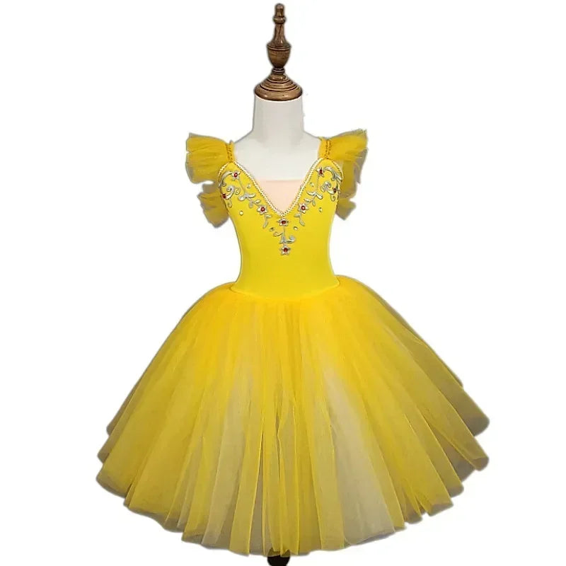 Norma Summer Ballet Dress for Girls - Kids Dance Tutu Outfit