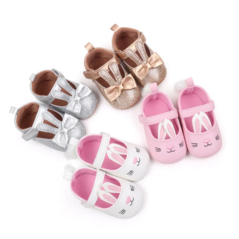 Cute Cartoon Style Baby Girl Shoes Spring and Autumn High Quality Butterfly Bowknot Cotton Sole Comfortable Prewalker BHX4031
