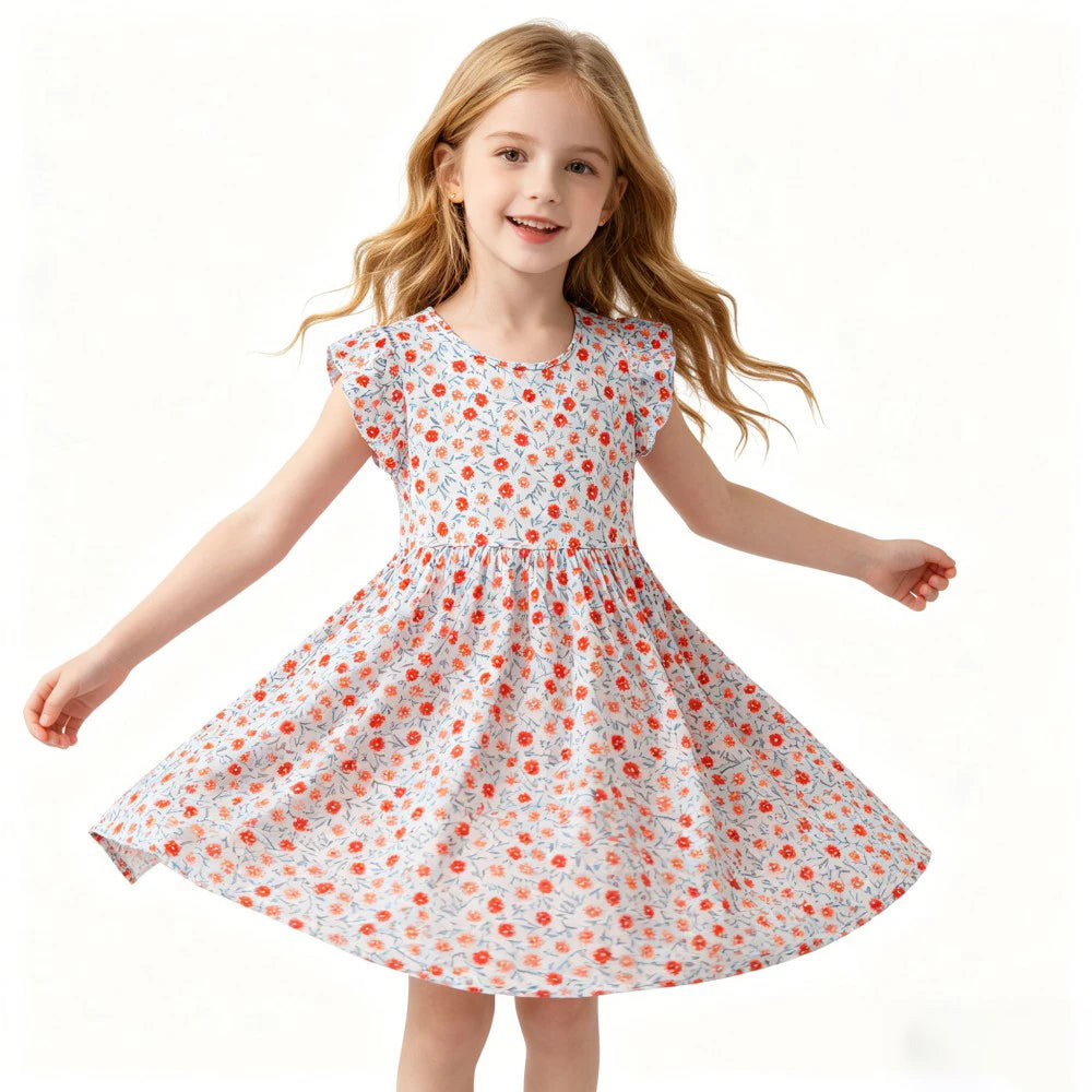 Girls Dresses Toddler Baby 1 to 2 3 4 5 6 7 8 9 10 11 12 13 14 15 16 Years Girl Casual Dress Teenager Korean Cute Children Dress