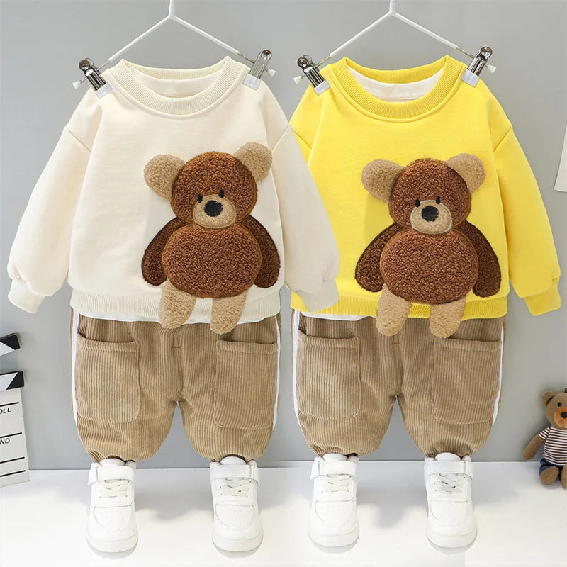 Oliver Thickening Cartoon Bear Sweater