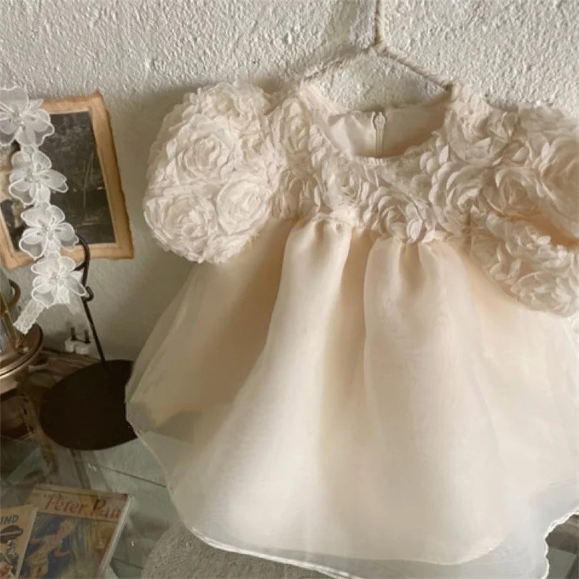 1st Birthday Party Baby Dress Summer Princess One Year Baby Girls Dress