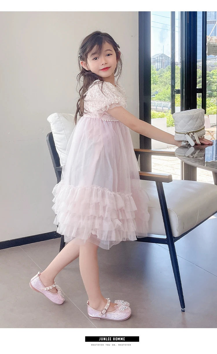 Girls Princess Shoes 3-18 Years Glittering Butterfly Decoration Children's Shoes