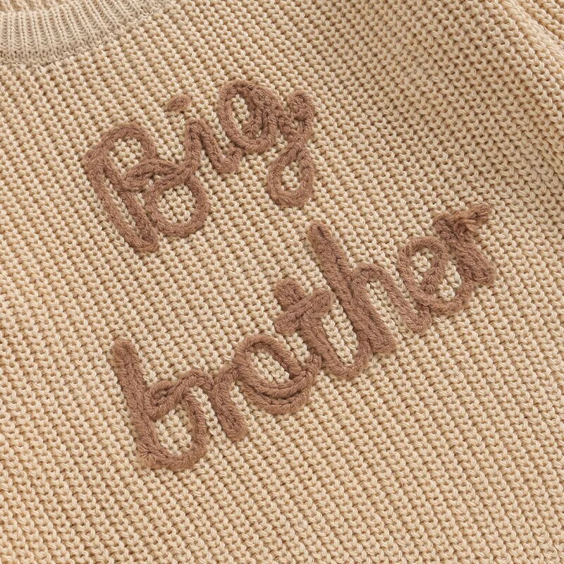 Tommy Sweaters Cotton Long Sleeve Letter Embroidery