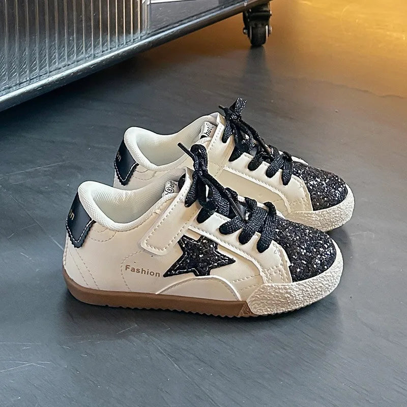 Girls' Shoes 2026 Spring New Casual Versatile Little Girls Star Sneakers Spring and Autumn Children's Sports Kids Shoes