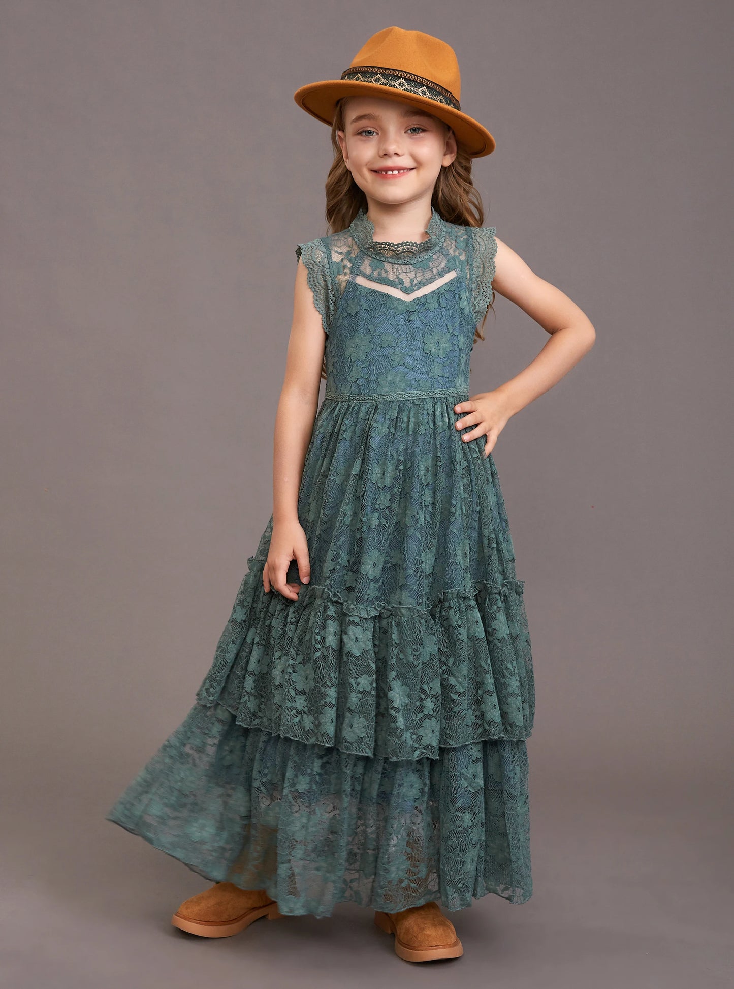 Summer Mesh New Print Lace Skirt Lace Wedding Flower Breathable Dress
