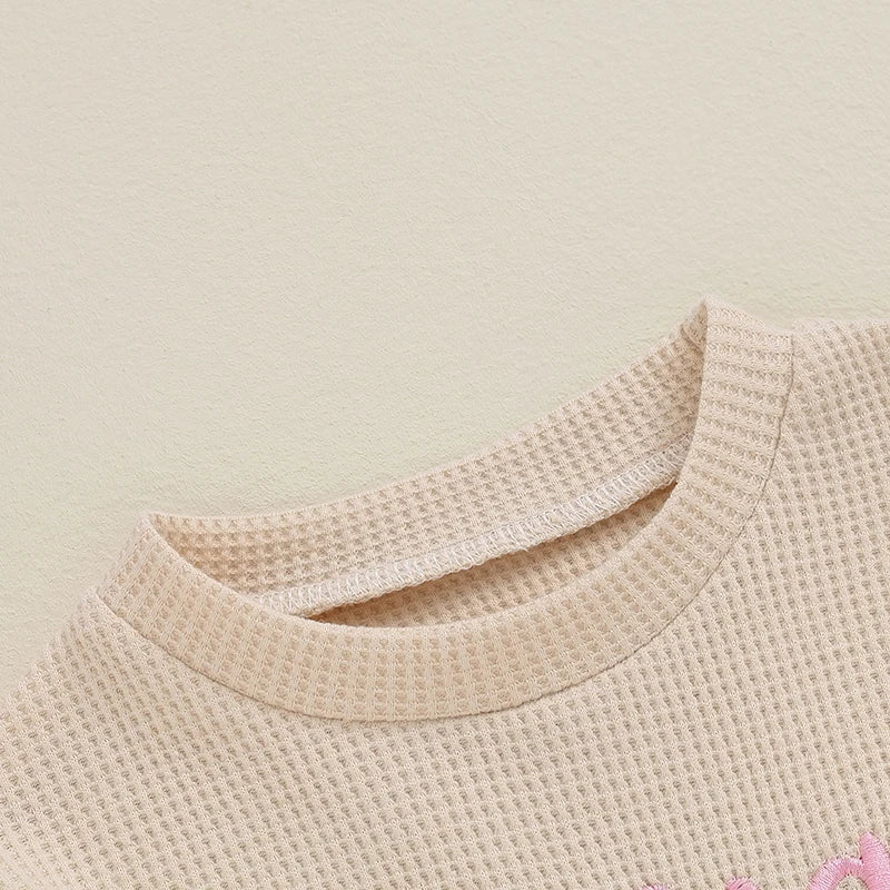 Toddler Kids Big Brother / Sister Pullover Letter Embroidery Round Neck