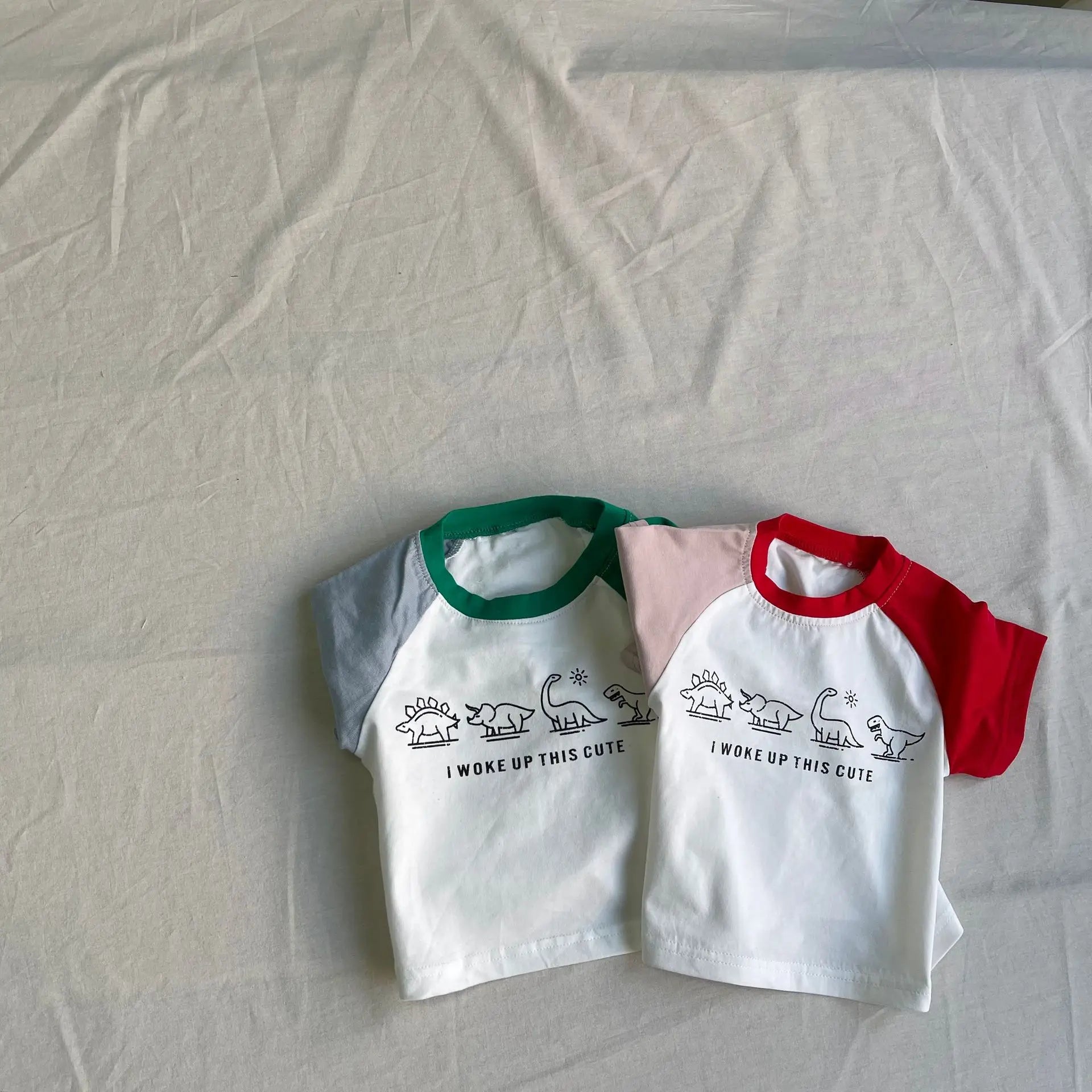 Oliver Dinosaur Cute Short Sleeved Tees - GuGuTon baby store - Baby Fashion - Toddlers Outfits - Babies Outfits - Toddler Clothes - Kids Clothing - Newborn Clothes - Newborn Wear - Kids Wear - Trending Clothes - Trending Outfits - Fall Fashion - Winter Fashion - Girls Clothes - Boys Clothes - Babies Wear - Kids Accessories - KidsWear - Summer Clothes - Summer Fashion - Summer Trend - Falls Sweaters - Tops - Bottom - Jeans - Blouse - Dresses - Newborn Dresses - Toys