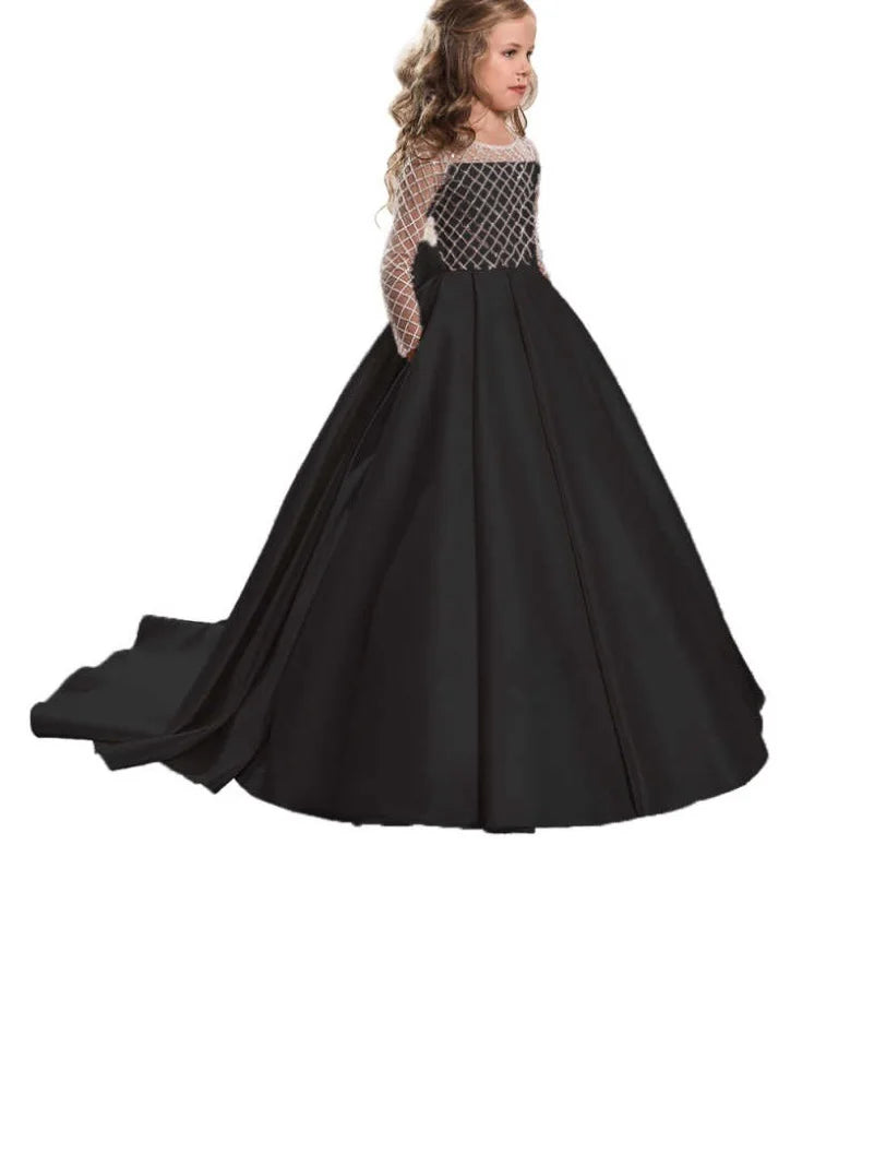 Flower Girl Dress for First Communion - Fancy Lace Style