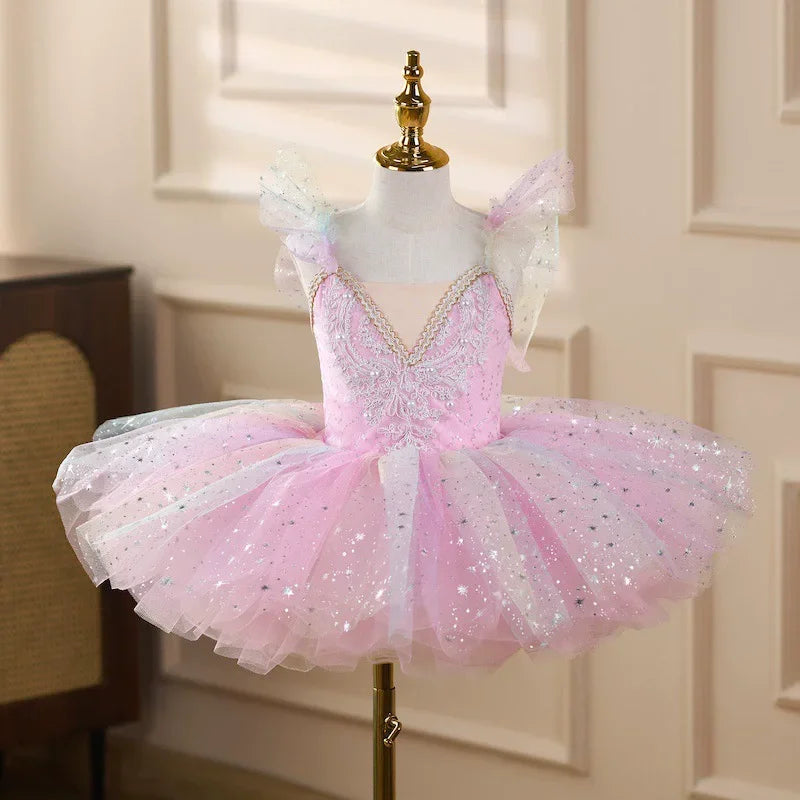 Summer Stage Ballet Leotards Girls Dresses Princess Dance Girl Dress