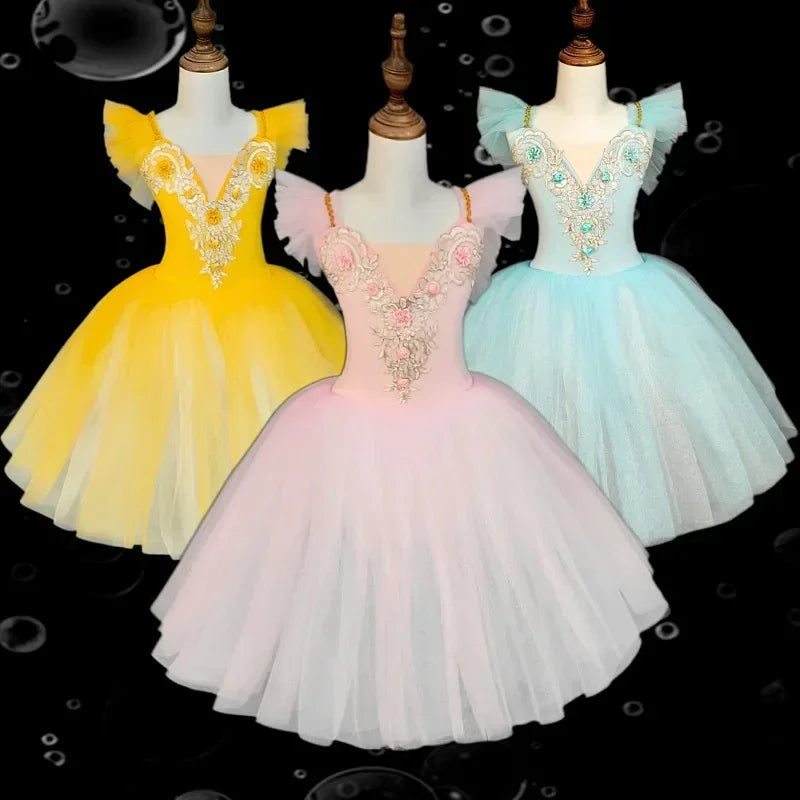 Norma Summer Ballet Dress for Girls - Kids Dance Tutu Outfit