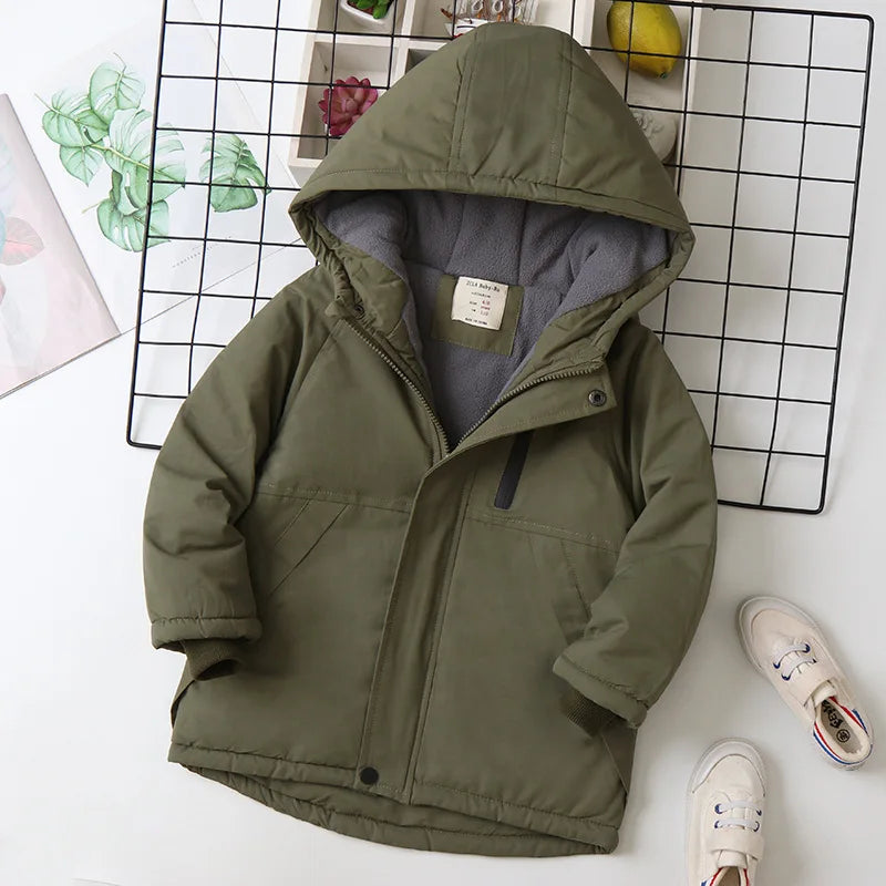 Luinny Warm Teenage Boy Outerwear Coat Sweater